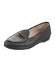 Belgian Shoes Embossed Leather Bow Accents Loafers