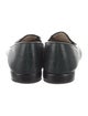 Belgian Shoes Embossed Leather Bow Accents Loafers