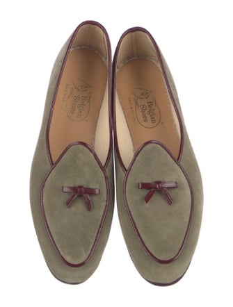 Belgian Shoes Suede Loafers