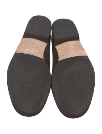 Belgian Shoes Suede Bow Accents Slippers