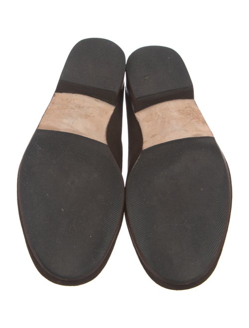 Belgian Shoes Suede Bow Accents Slippers