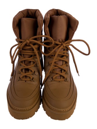 Gia Borghini Leather Combat Boots