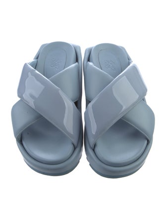 Gia Borghini Patent Leather Slides