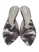 Gia Borghini Satin Printed Slides