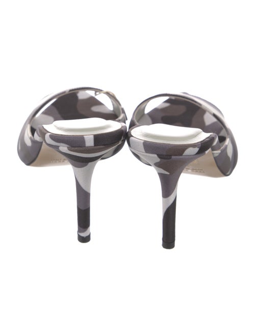 Gia Borghini Satin Printed Slides