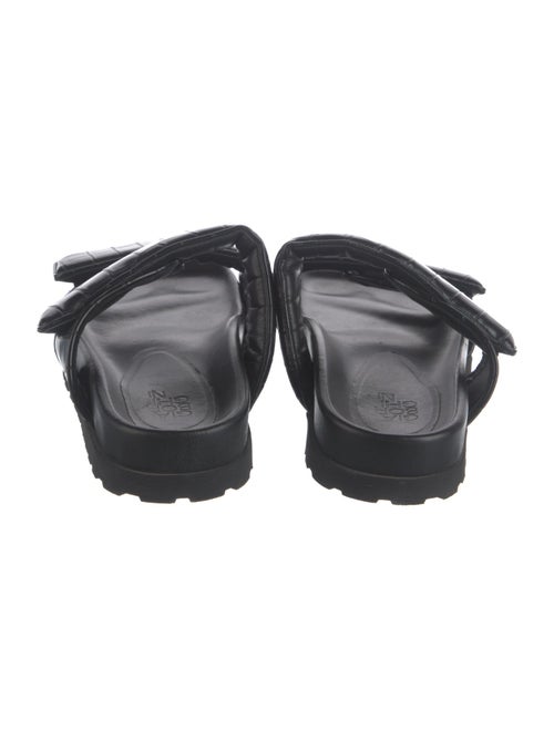 Gia Borghini Embossed Leather Slides