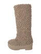 Gia Borghini Lambswool Fur Trim Boots