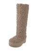 Gia Borghini Lambswool Fur Trim Boots