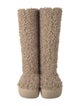 Gia Borghini Lambswool Fur Trim Boots
