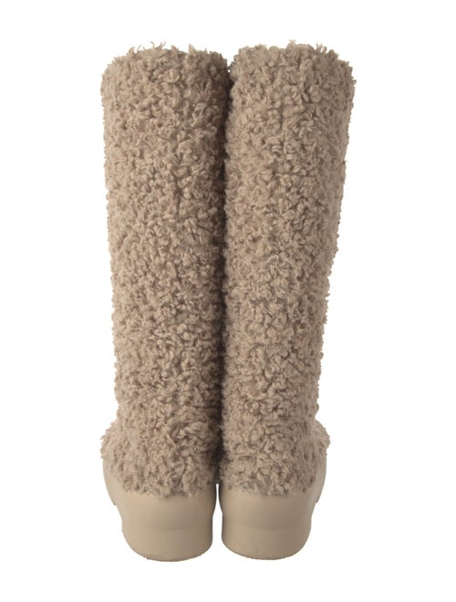 Gia Borghini Lambswool Fur Trim Boots