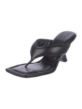Gia Borghini Leather Flip Flops