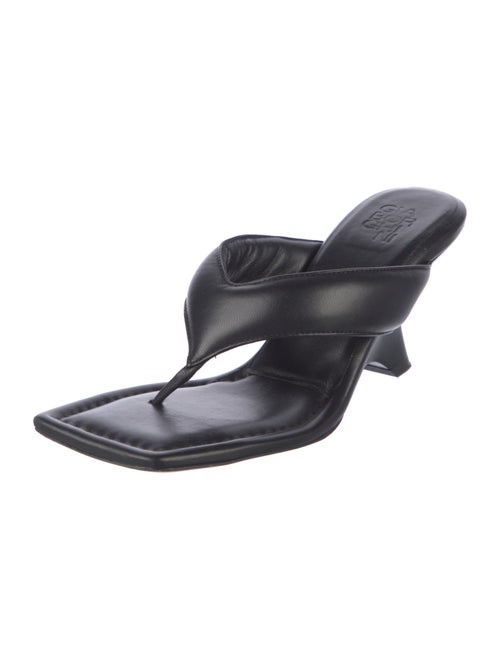 Gia Borghini Leather Flip Flops