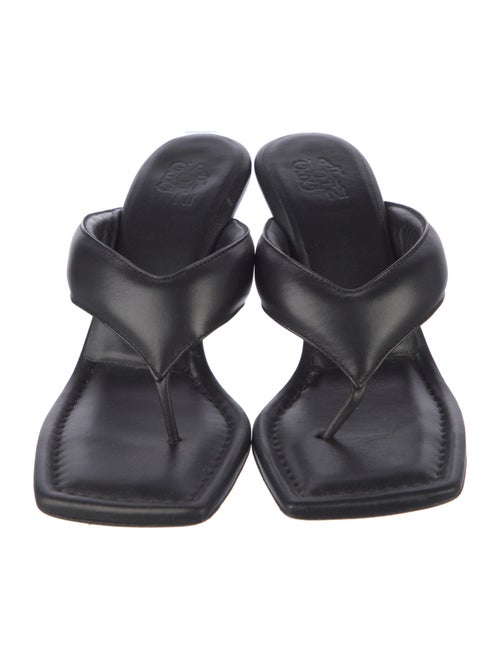 Gia Borghini Leather Flip Flops