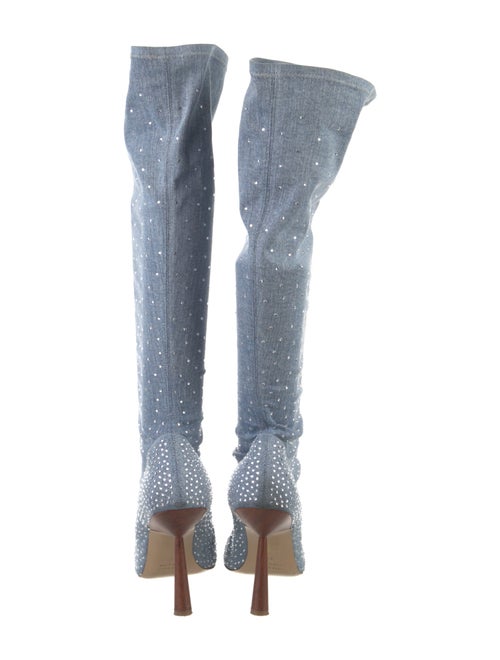Gia Borghini Denim Sock Boots