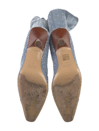 Gia Borghini Denim Sock Boots