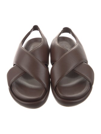 Gia Borghini Leather Slingback Sandals