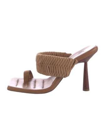 Gia Borghini Suede Slides