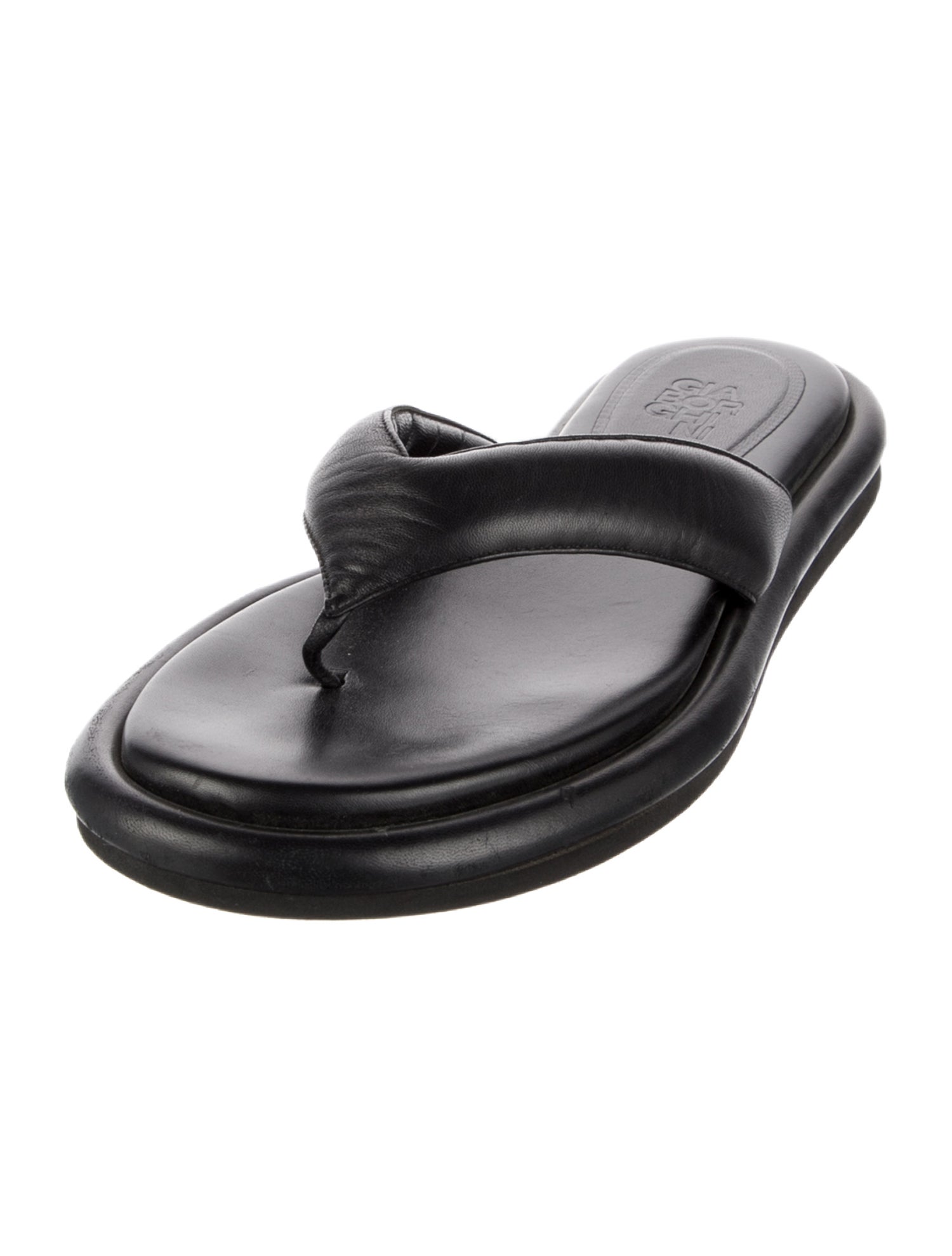 Gia Borghini Leather Slides