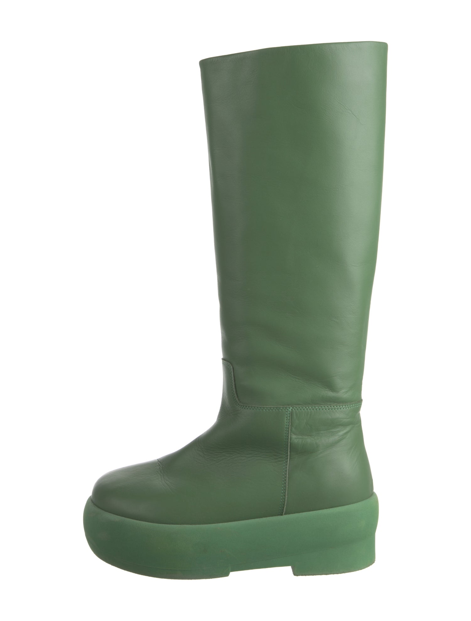 Gia Borghini Leather Rain Boots