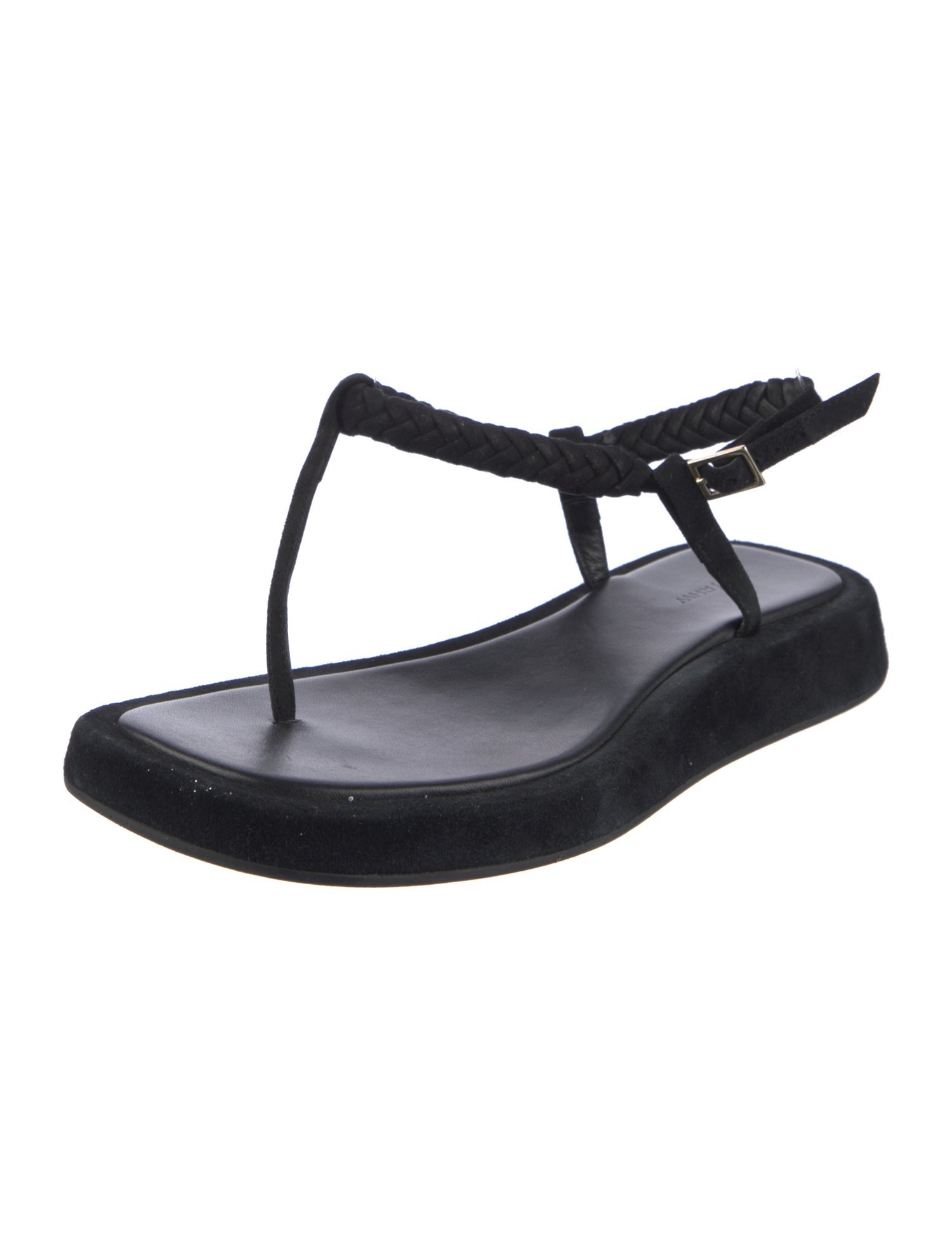 Gia Borghini Suede T-Strap Sandals