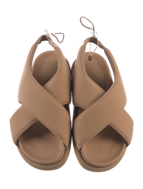 Gia Borghini Leather Slingback Sandals