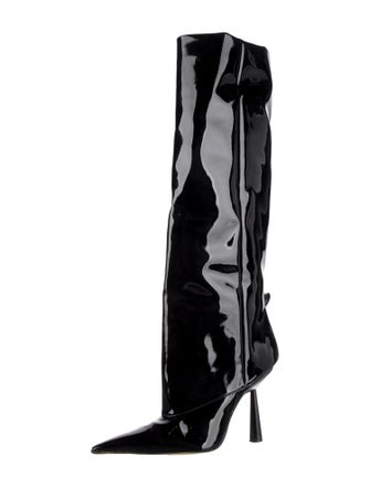 Gia Borghini Patent Leather Boots