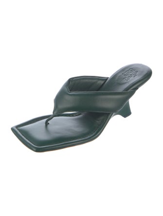 Gia Borghini Leather Slides