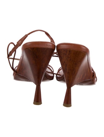 Gia Borghini Leather Slingback Sandals