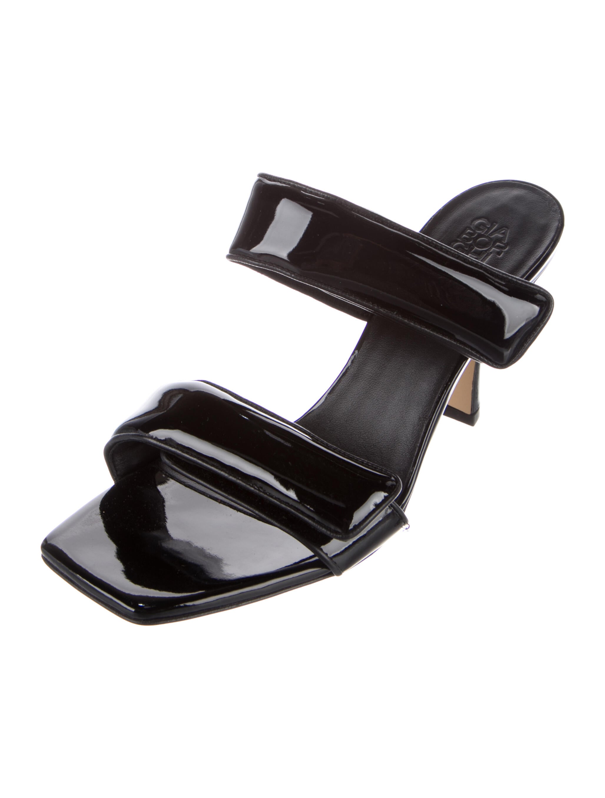 Gia Borghini Patent Leather Slides