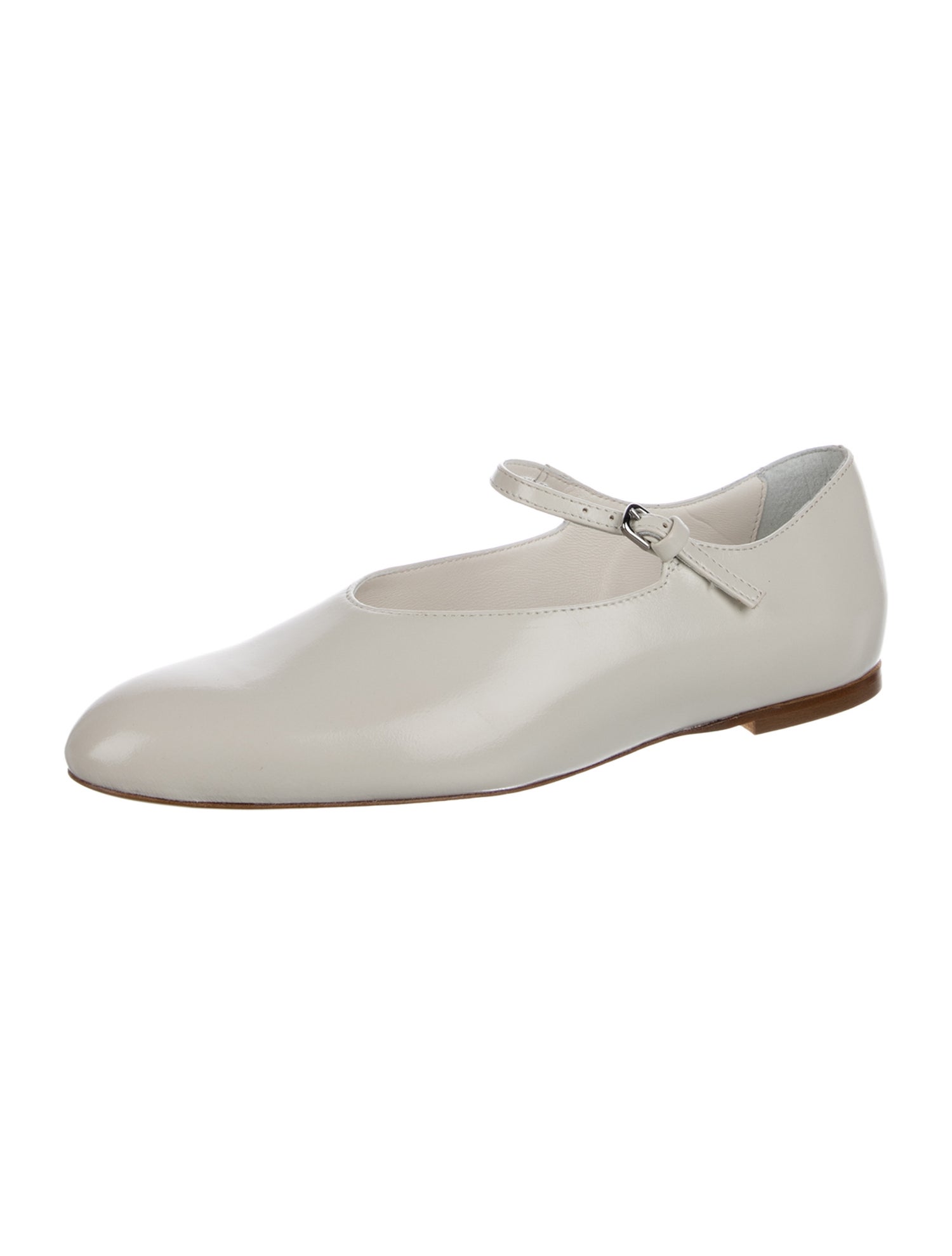 Gia Borghini Patent Leather Mary Jane Flats
