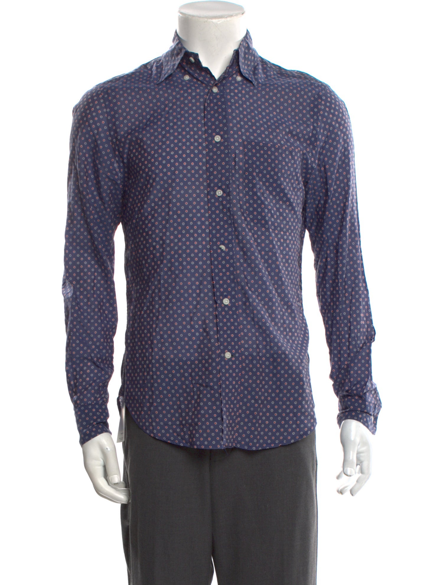 Gitman Bros X Tres Bien Printed Long Sleeve Shirt