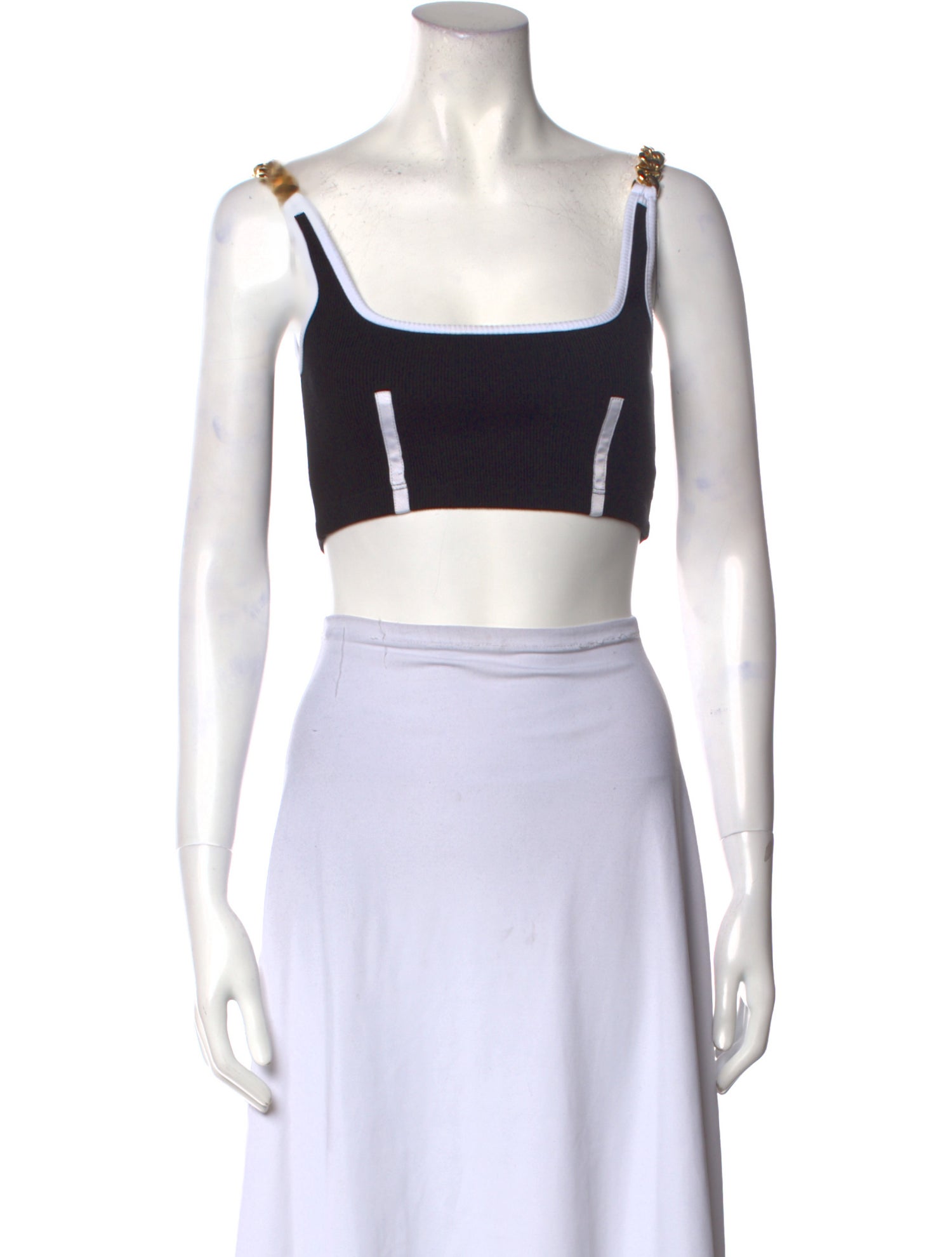 GCDS Square Neckline Sleeveless Crop Top w/ Tags