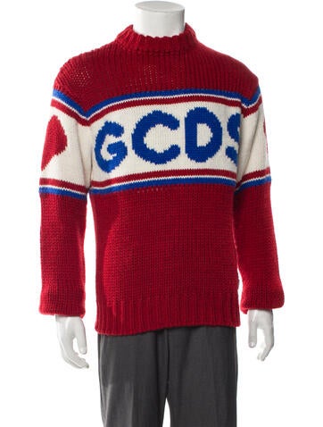 Gcds Sweaters Printed Turtleneck Pullover XXS