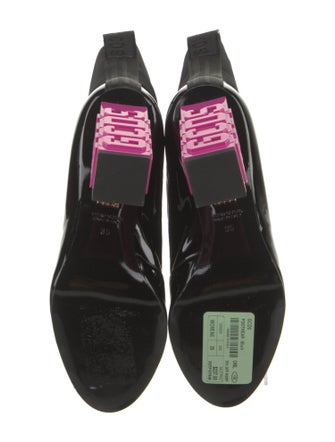 GCDS Patent Leather Printed Chelsea Boots