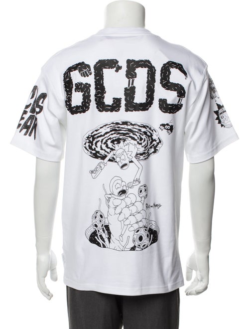 GCDS Graphic Print Crew Neck T-Shirt