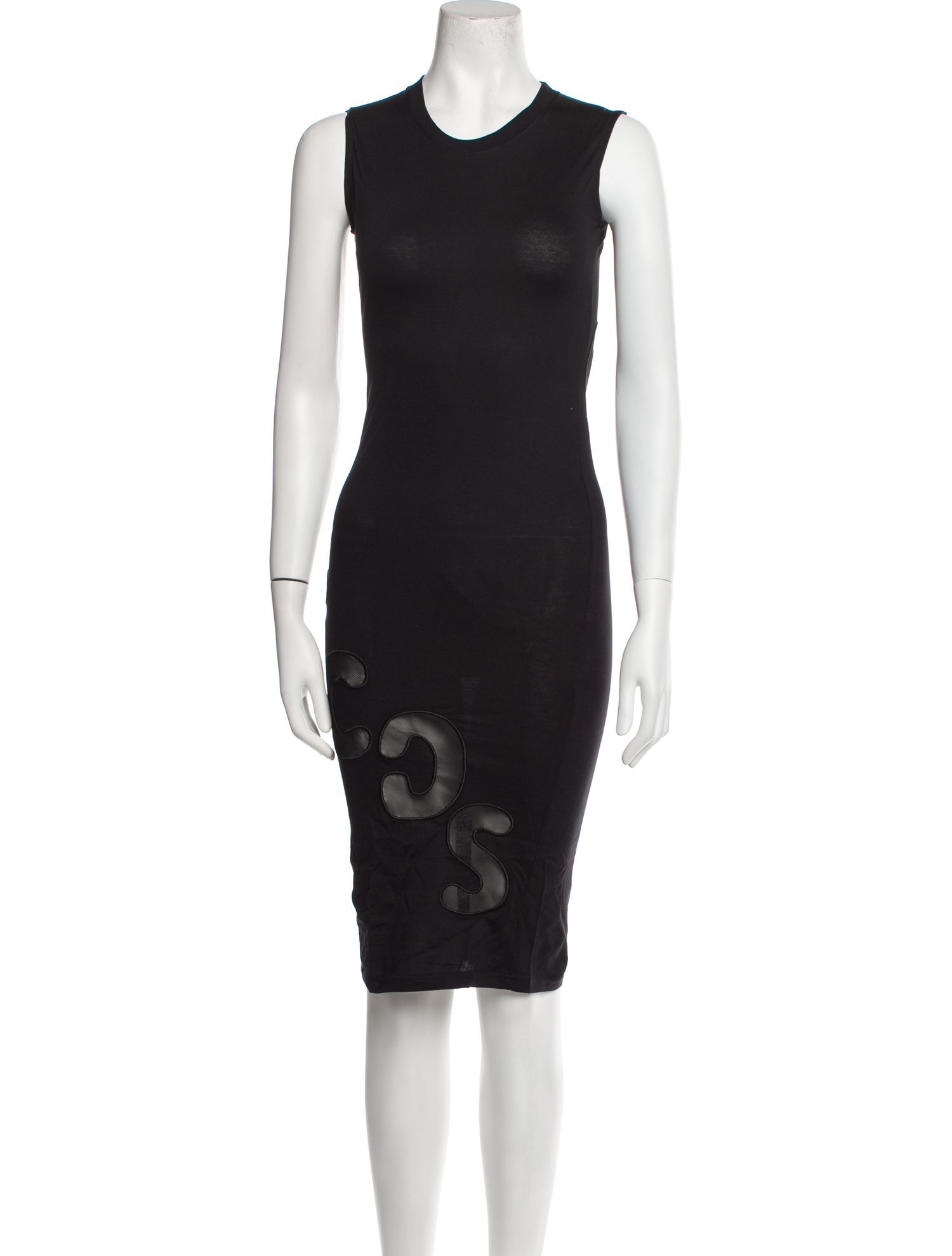 GCDS Crew Neck Knee-Length Dress