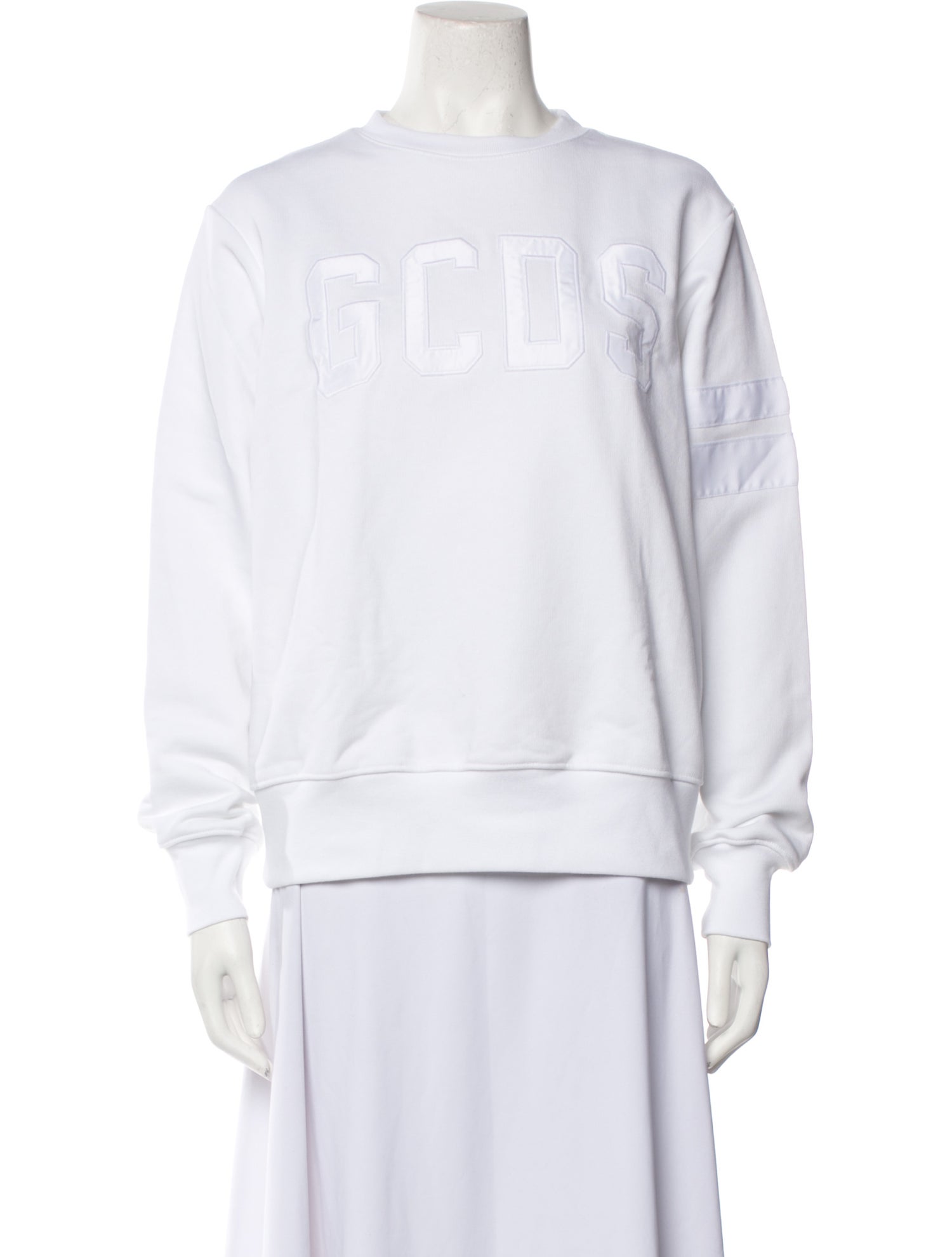 GCDS Graphic Print Crew Neck Sweatshirt