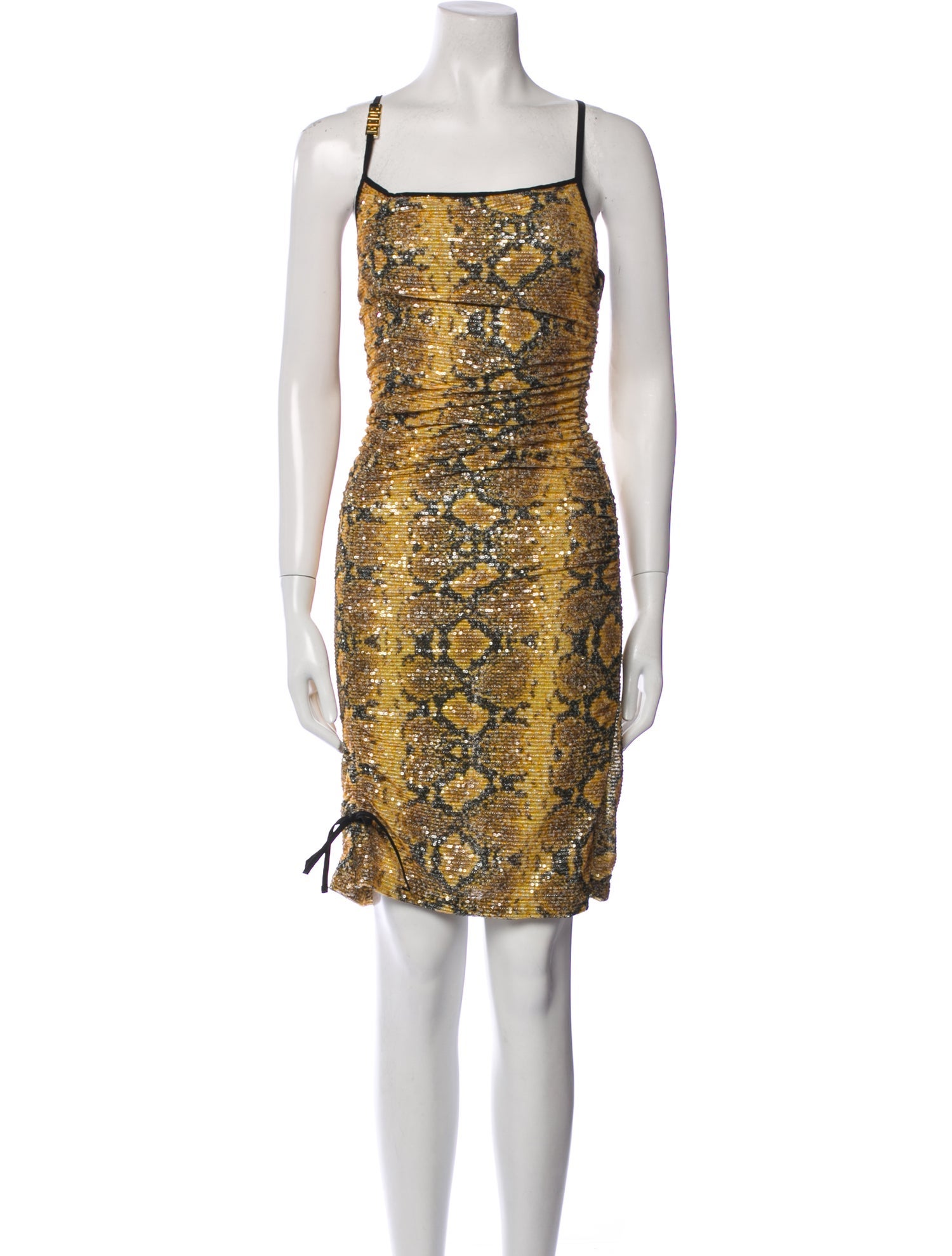 GCDS Animal Print Midi Length Dress