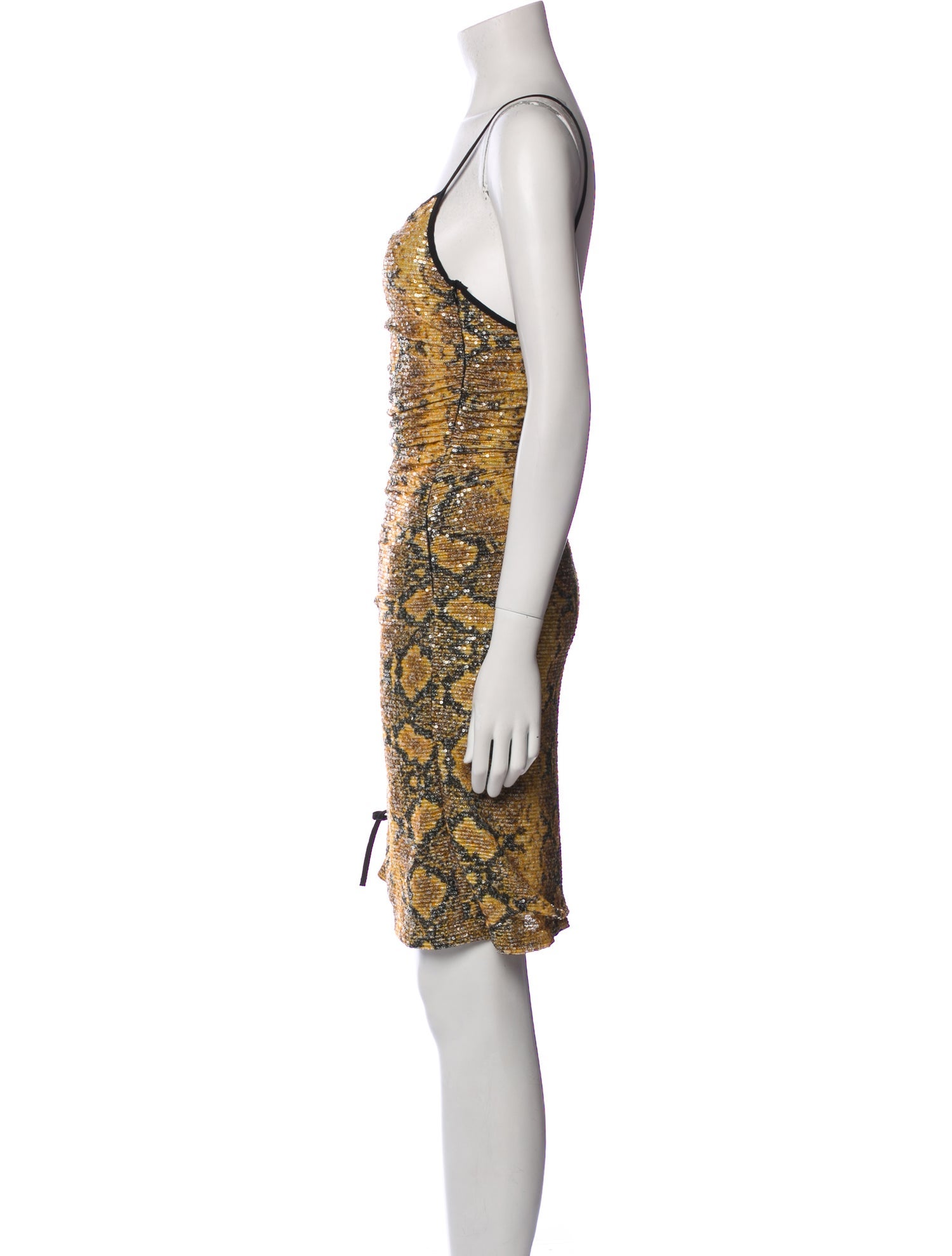 GCDS Animal Print Midi Length Dress