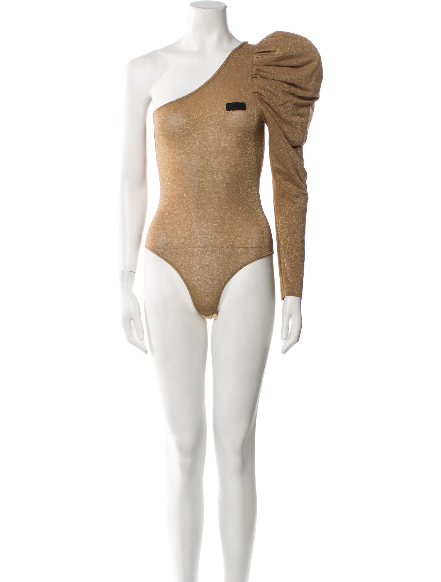 GCDS One-Shoulder Long Sleeve Bodysuit