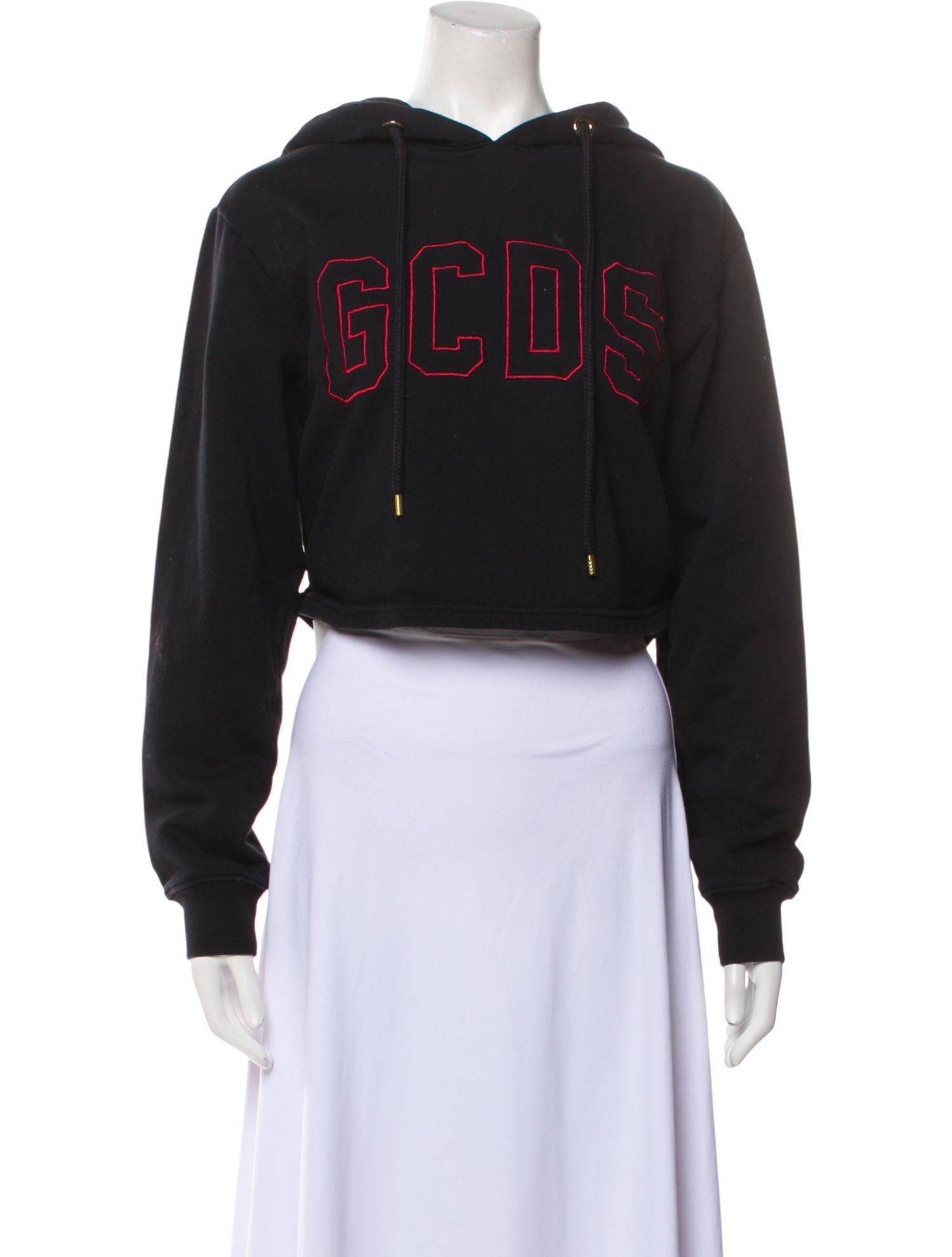 GCDS Graphic Print Crew Neck Sweatshirt