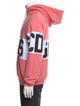 GCDS Graphic Print Mock Neck Hoodie