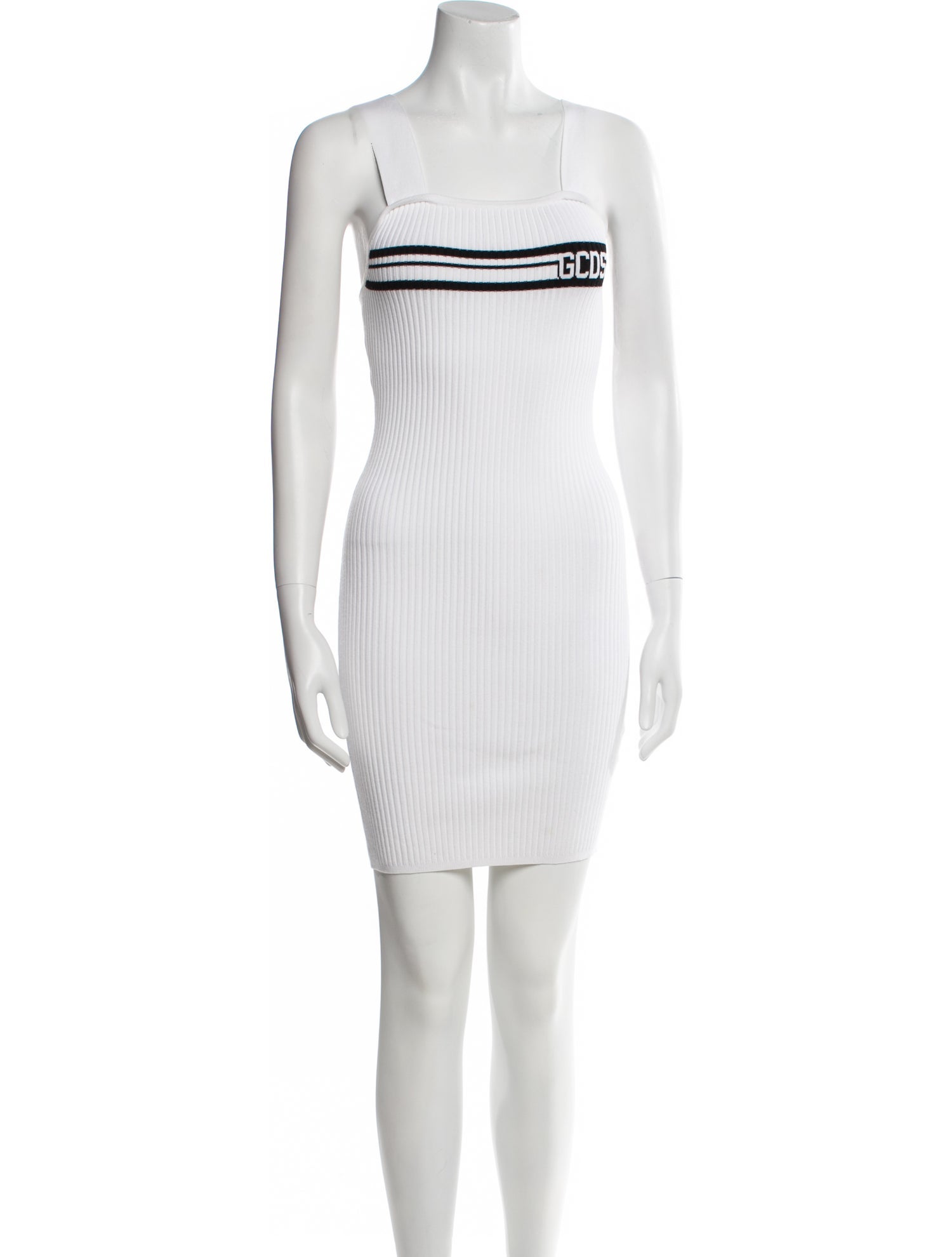 GCDS Square Neckline Mini Dress