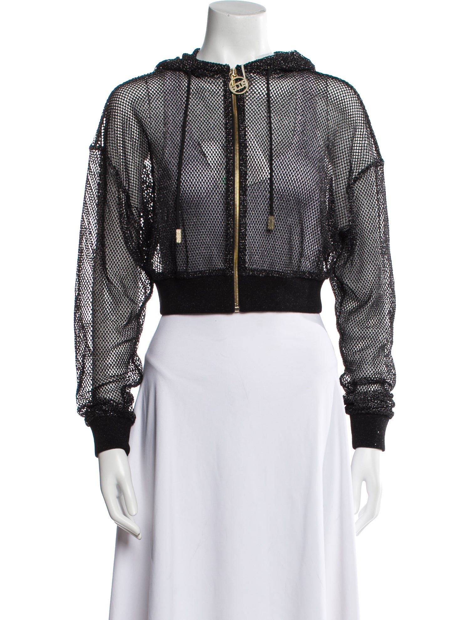 GCDS Nylon Mesh Accents Robe w/ Tags