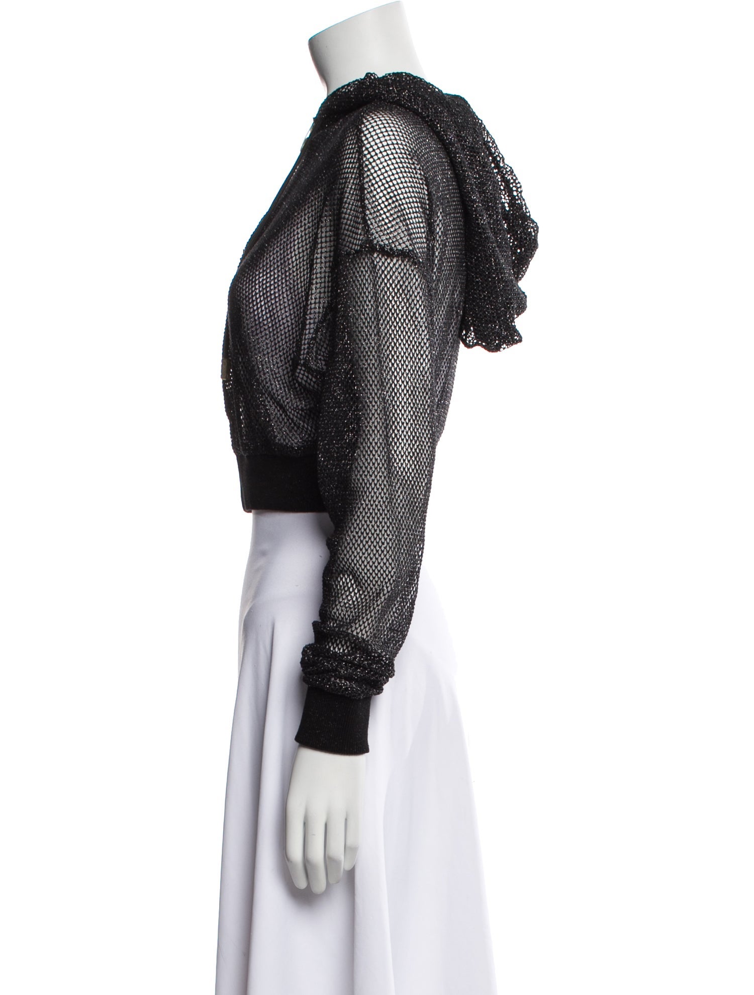 GCDS Nylon Mesh Accents Robe w/ Tags