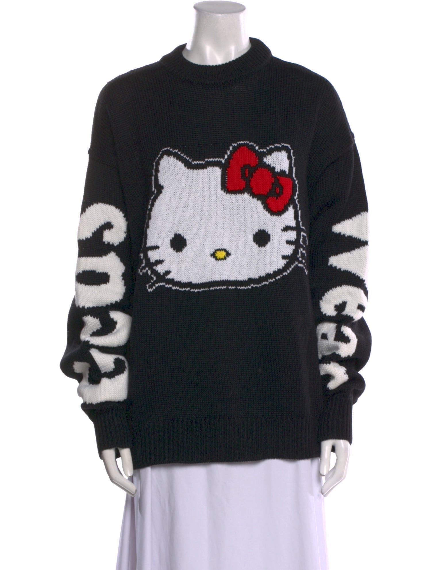 GCDS Graphic Print Crew Neck Sweater w/ Tags