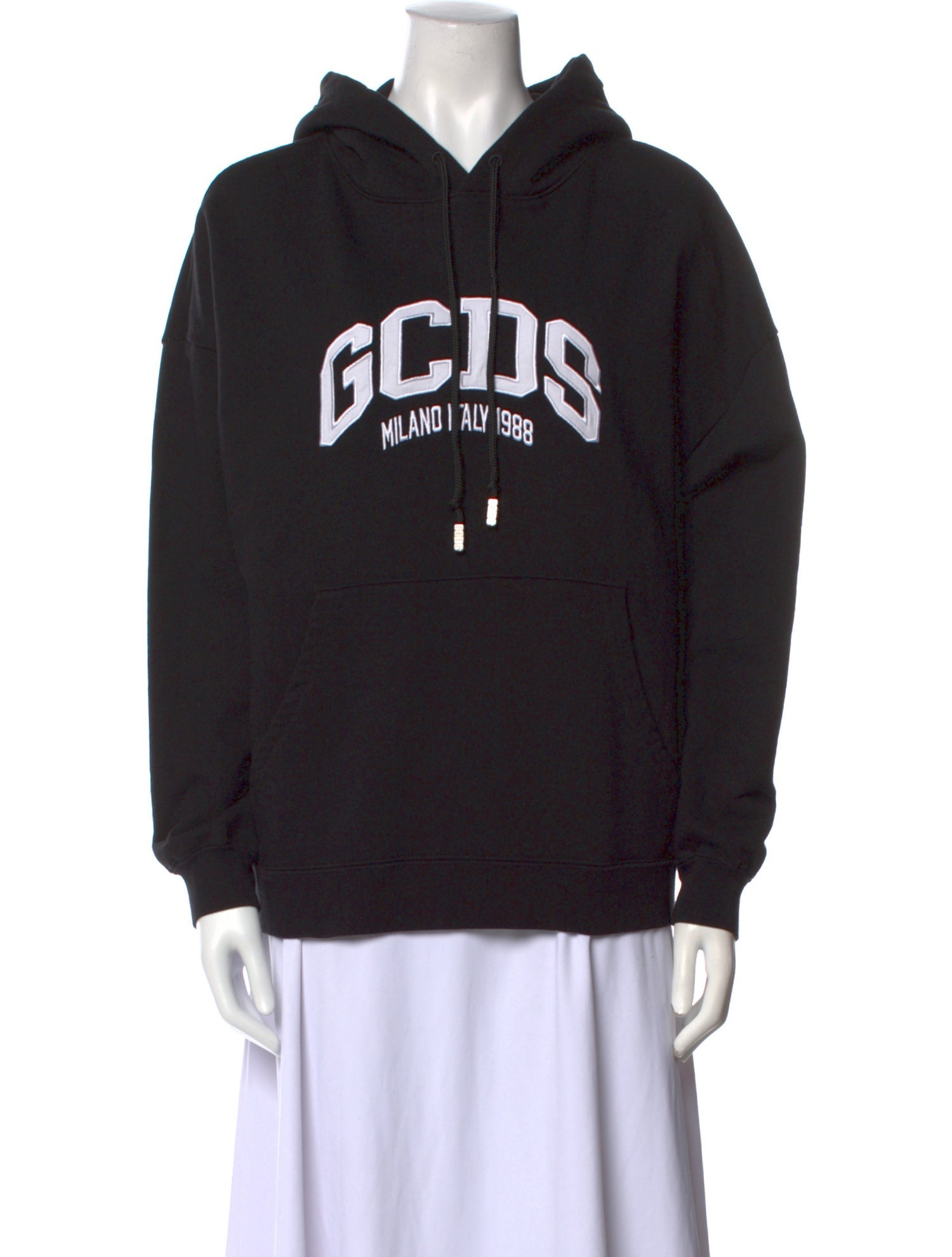 GCDS Graphic Print Crew Neck Hoodie