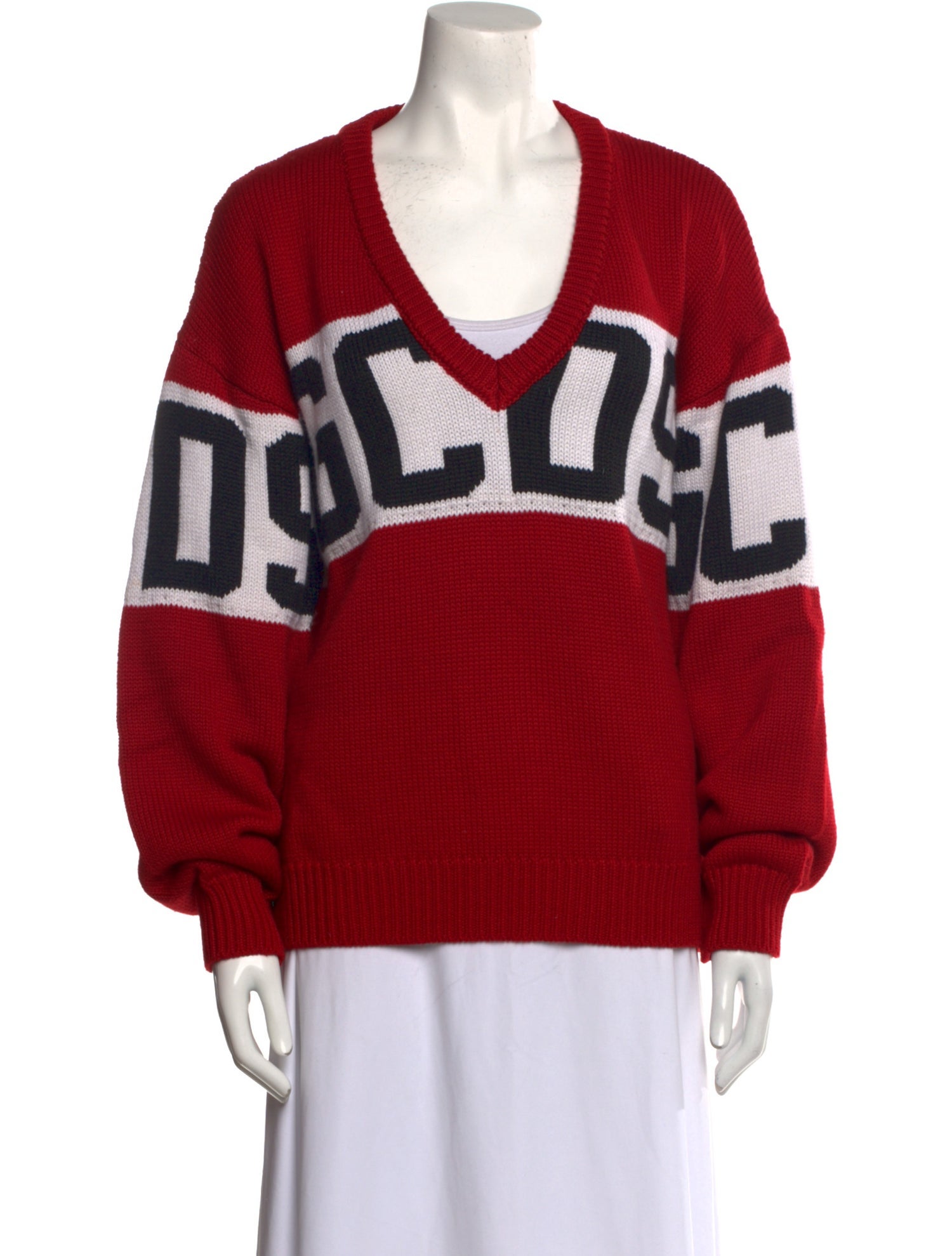 GCDS Wool Graphic Print Sweater