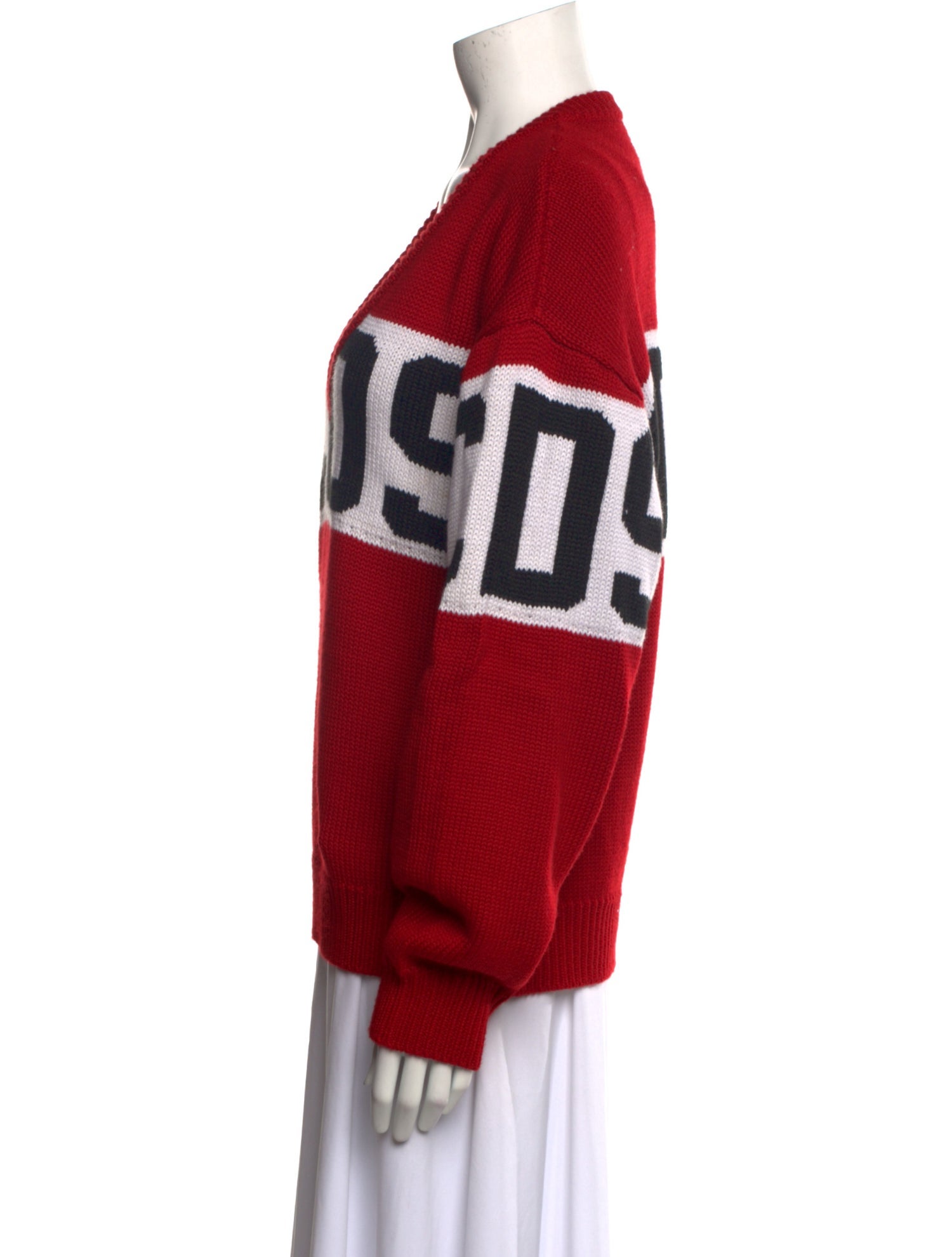 GCDS Wool Graphic Print Sweater