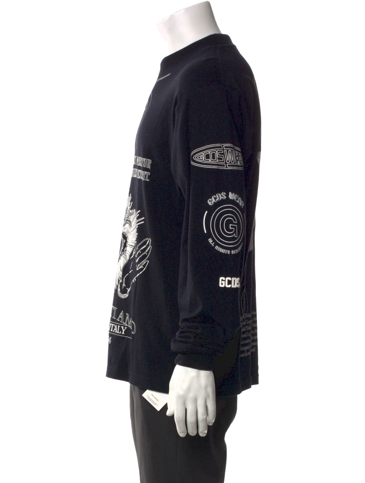 GCDS Graphic Print Crew Neck T-Shirt